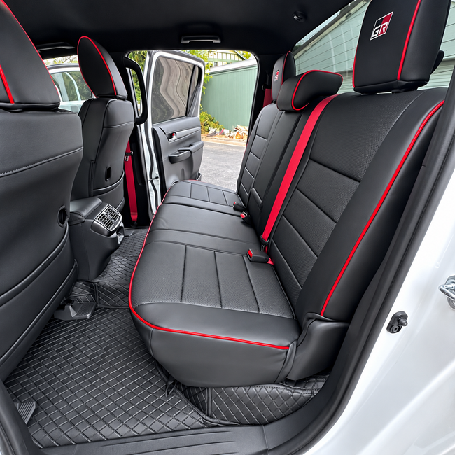 Custom seat cover installation