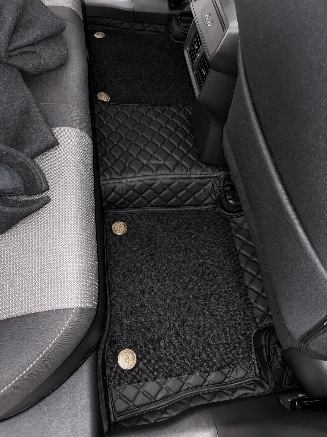 Custom floor mat installation