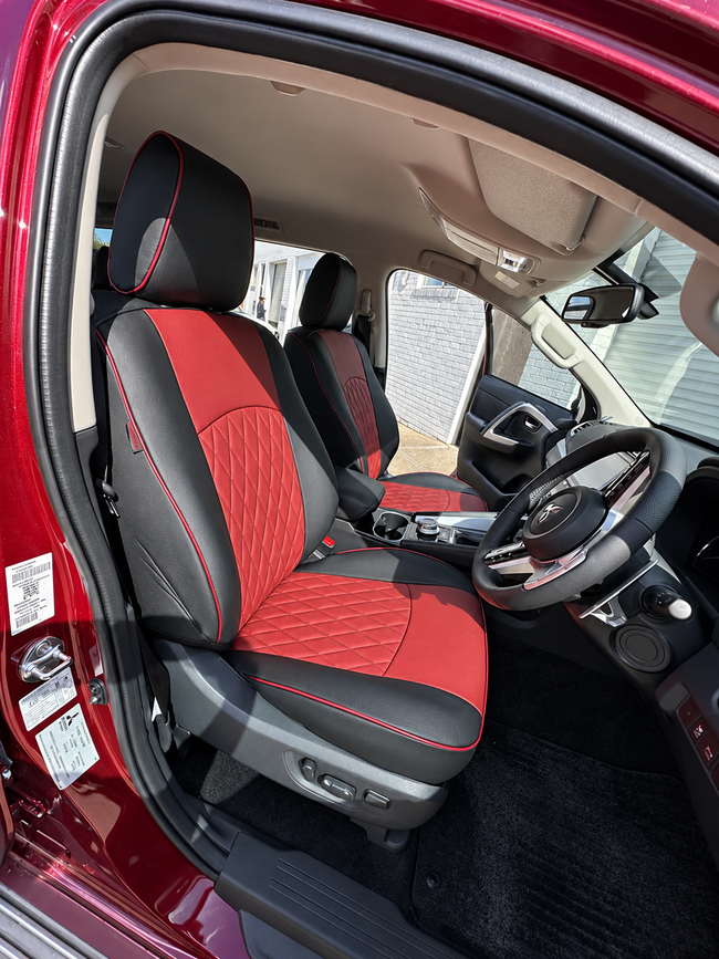 Custom seat cover installation