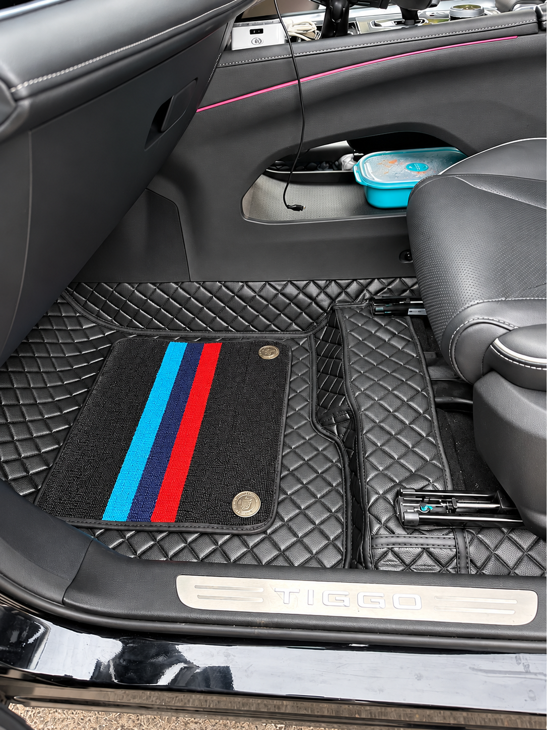 Custom floor mat installation