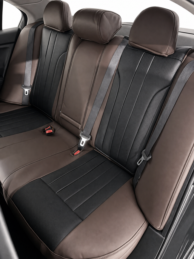 Custom seat cover installation