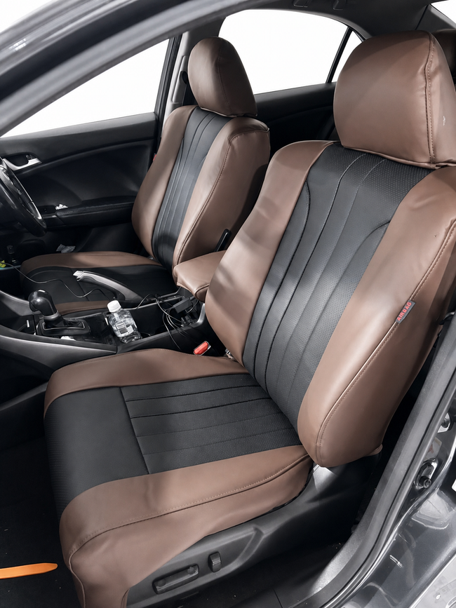 Custom seat cover installation