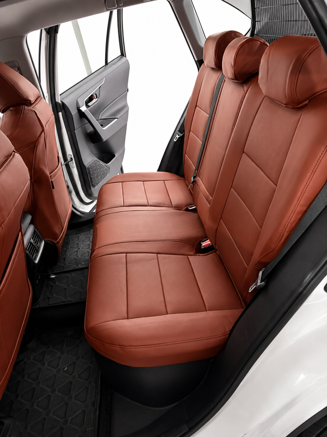 Custom seat cover installation
